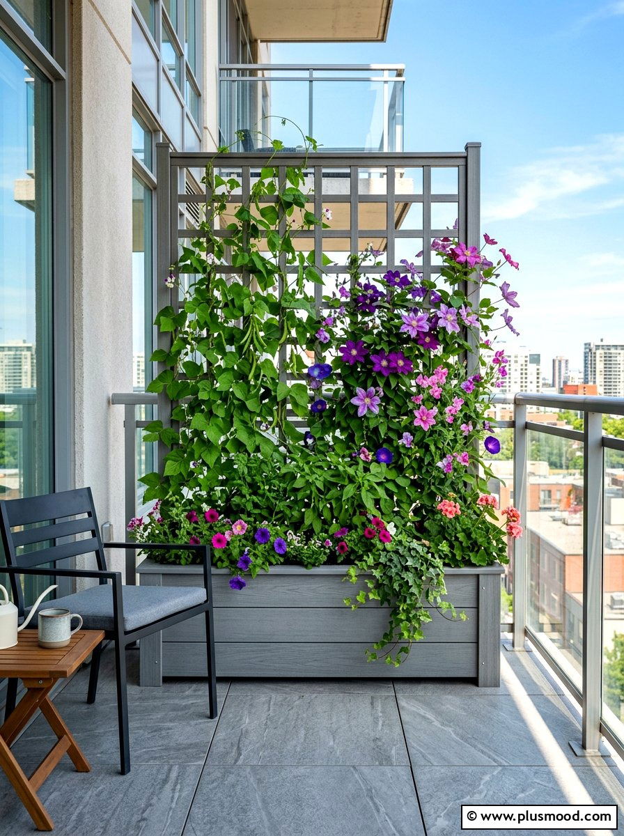 Trellis With Built In Planter Box - 25 summer balcony trellis ideas