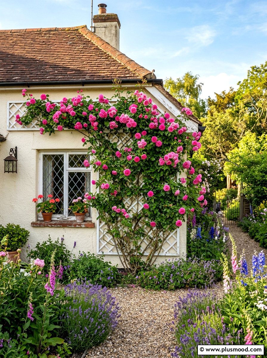 Trellis With Vines - 25 summer bungalow curb appeal ideas