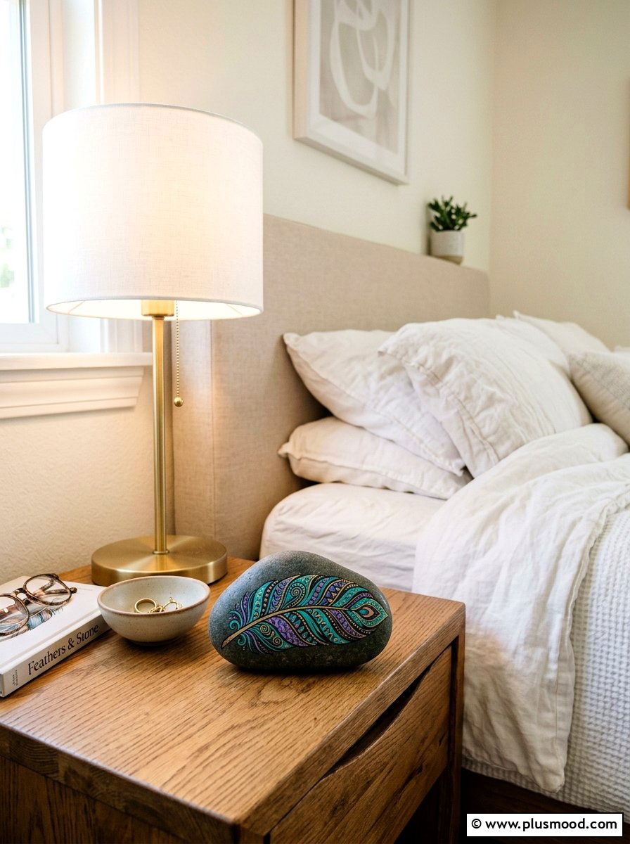 Tribal feather rock designs - 25 painted rock ideas with tribal art