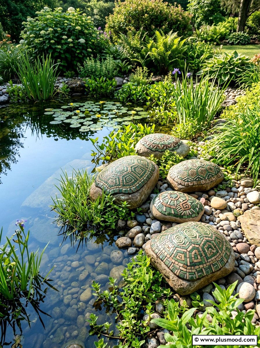Tribal turtle shell patterns - 25 painted rock ideas with tribal art