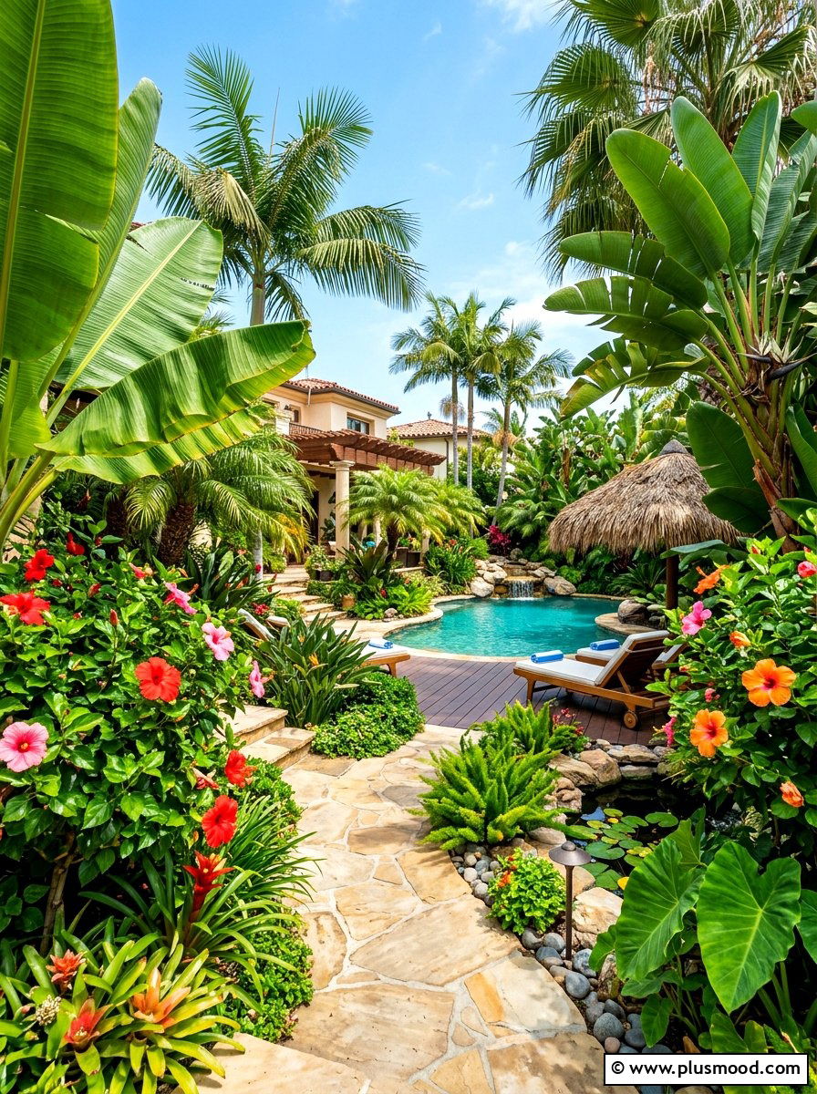 Tropical Backyard - 25 summer garden ideas