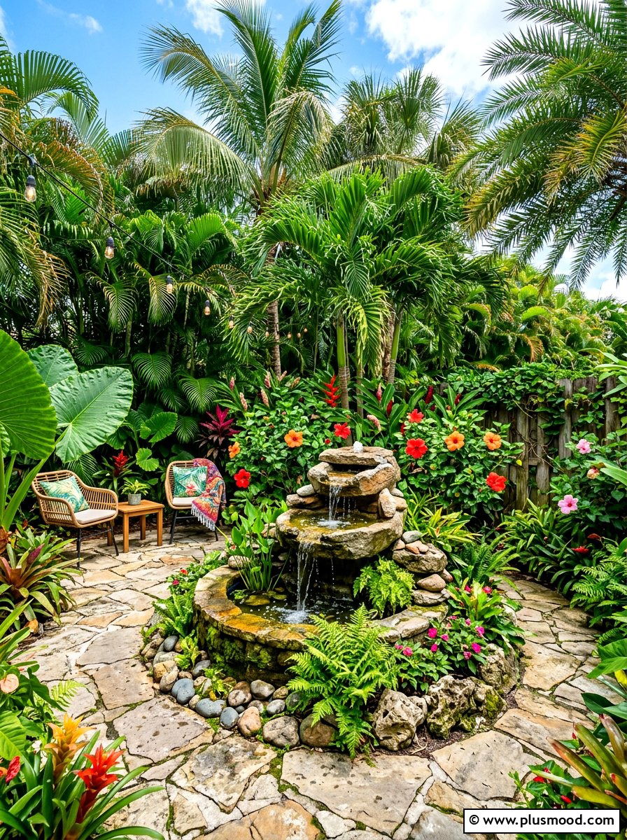 Tropical Backyard Landscape - 25 summer outdoor living patio ideas