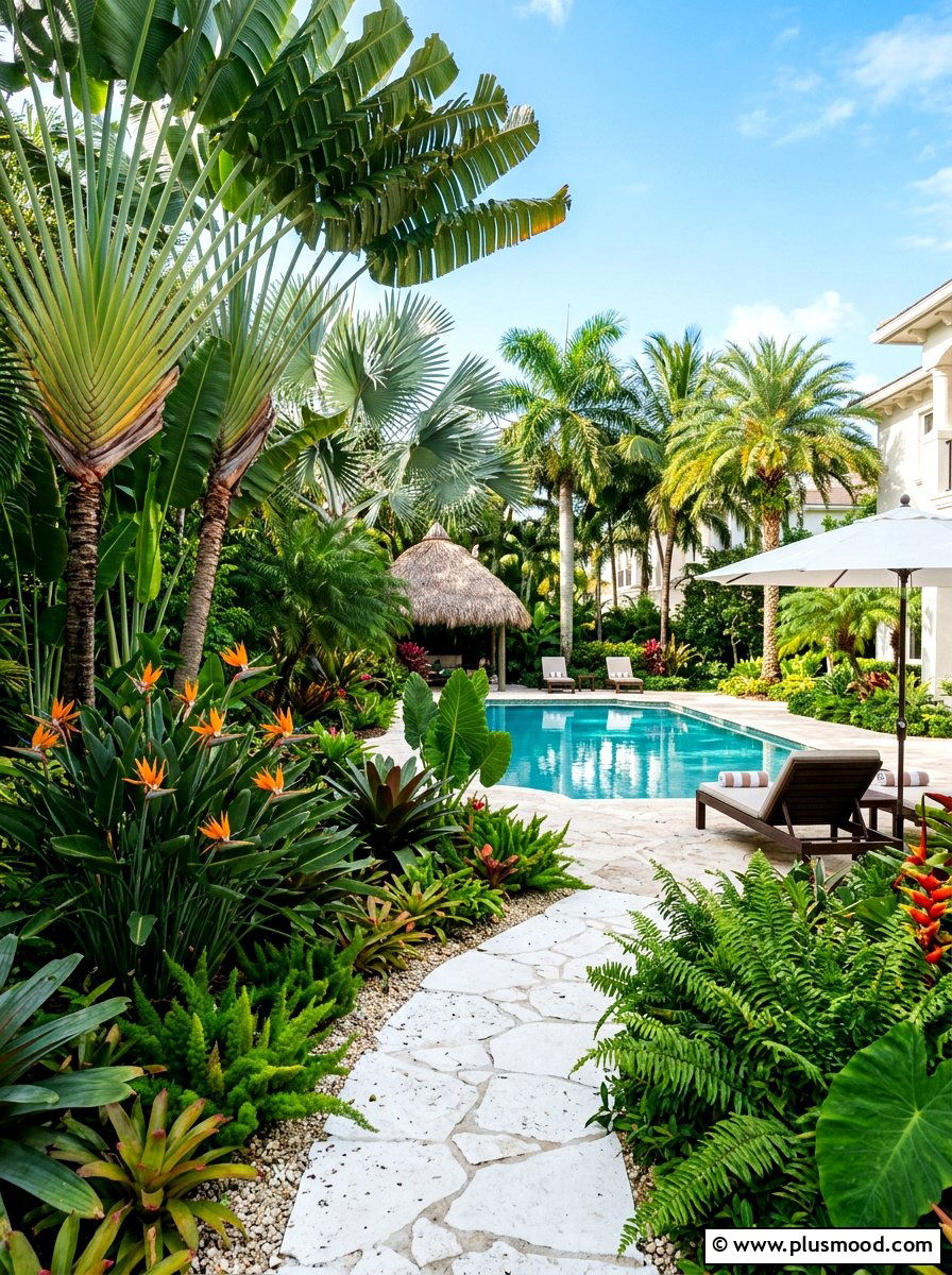 Tropical Backyard Landscaping - 25 summer luxury backyard oasis ideas
