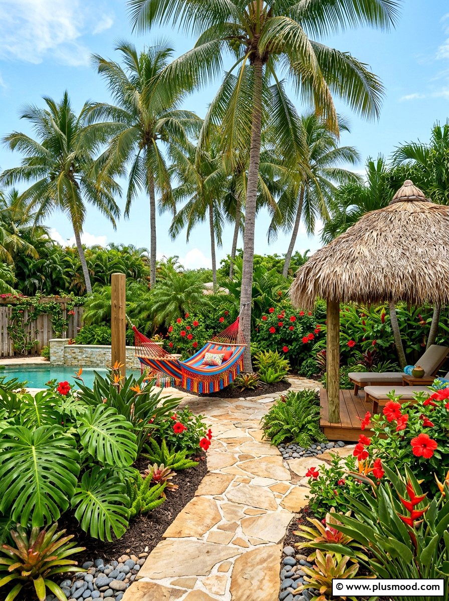 Tropical Backyard - 25 summer backyard landscaping ideas