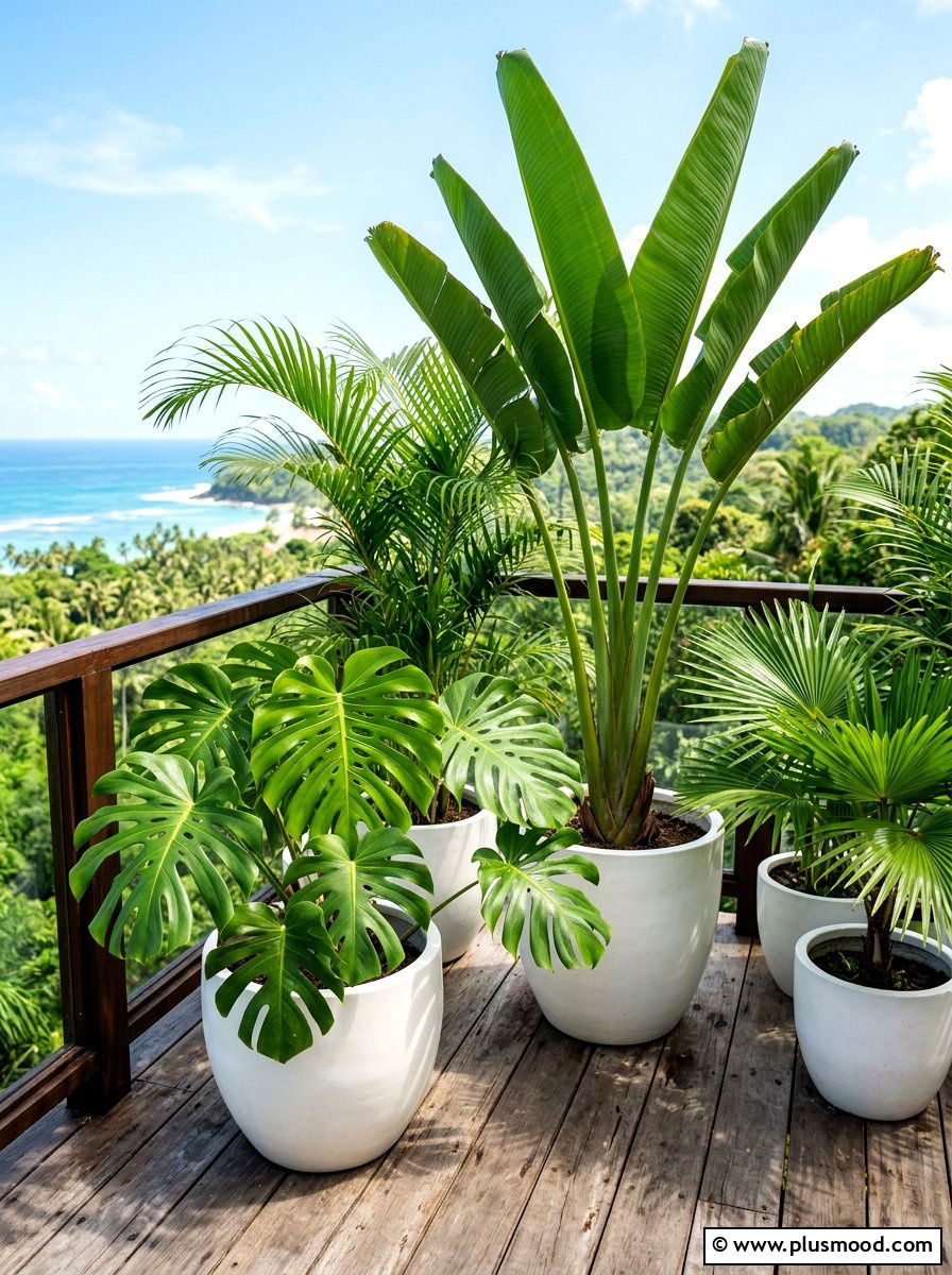 Tropical Balcony Plants - 25 summer balcony patio ideas