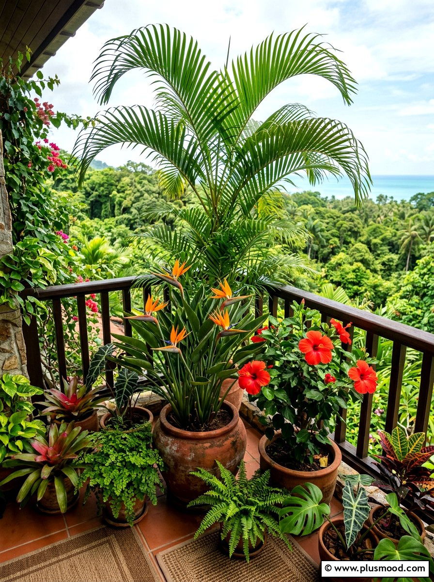 Tropical Balcony Plants - 25 summer balcony refresh ideas