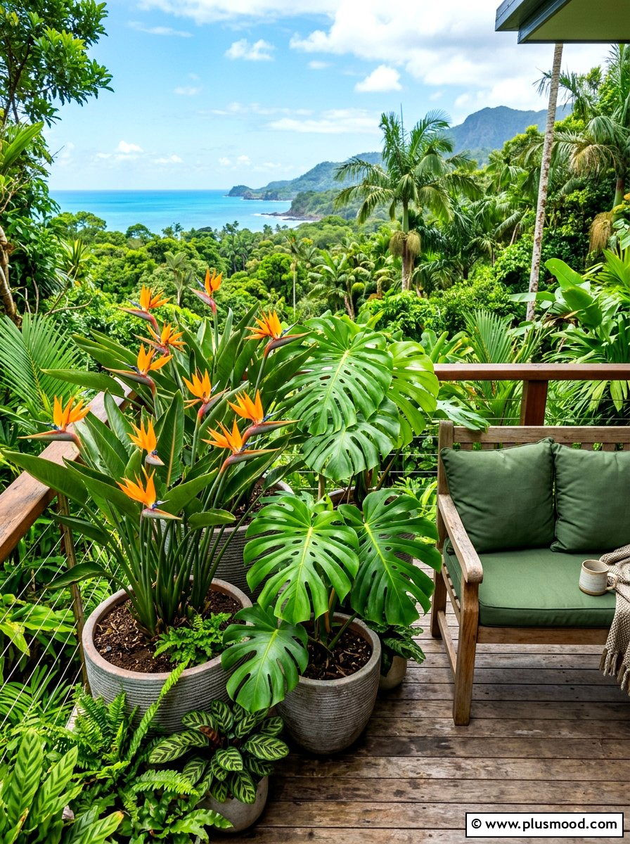 Tropical Balcony Plants - 25 summer modern balcony ideas