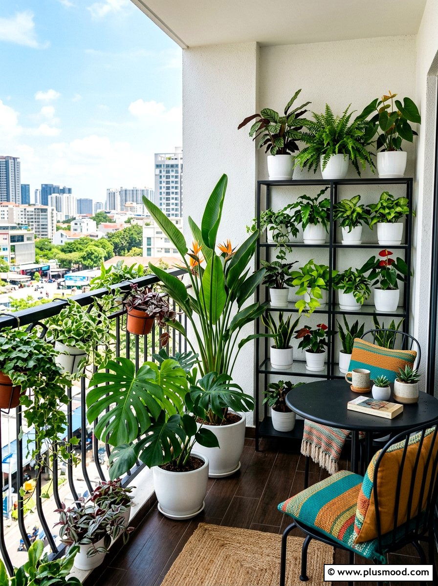 Tropical Balcony Plants - 25 last days of summer decor ideas
