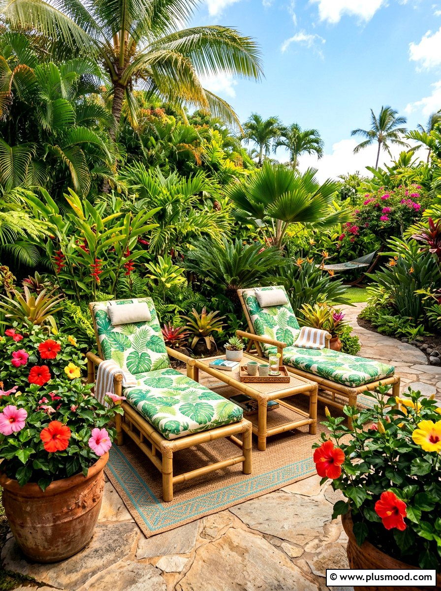Tropical Bamboo Furniture - 25 summer patio furniture ideas