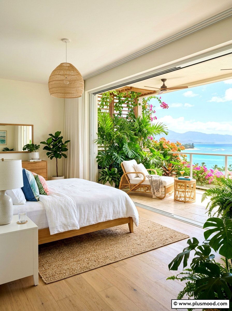 Tropical Bedroom Balcony - 25 summer tropical bedroom ideas