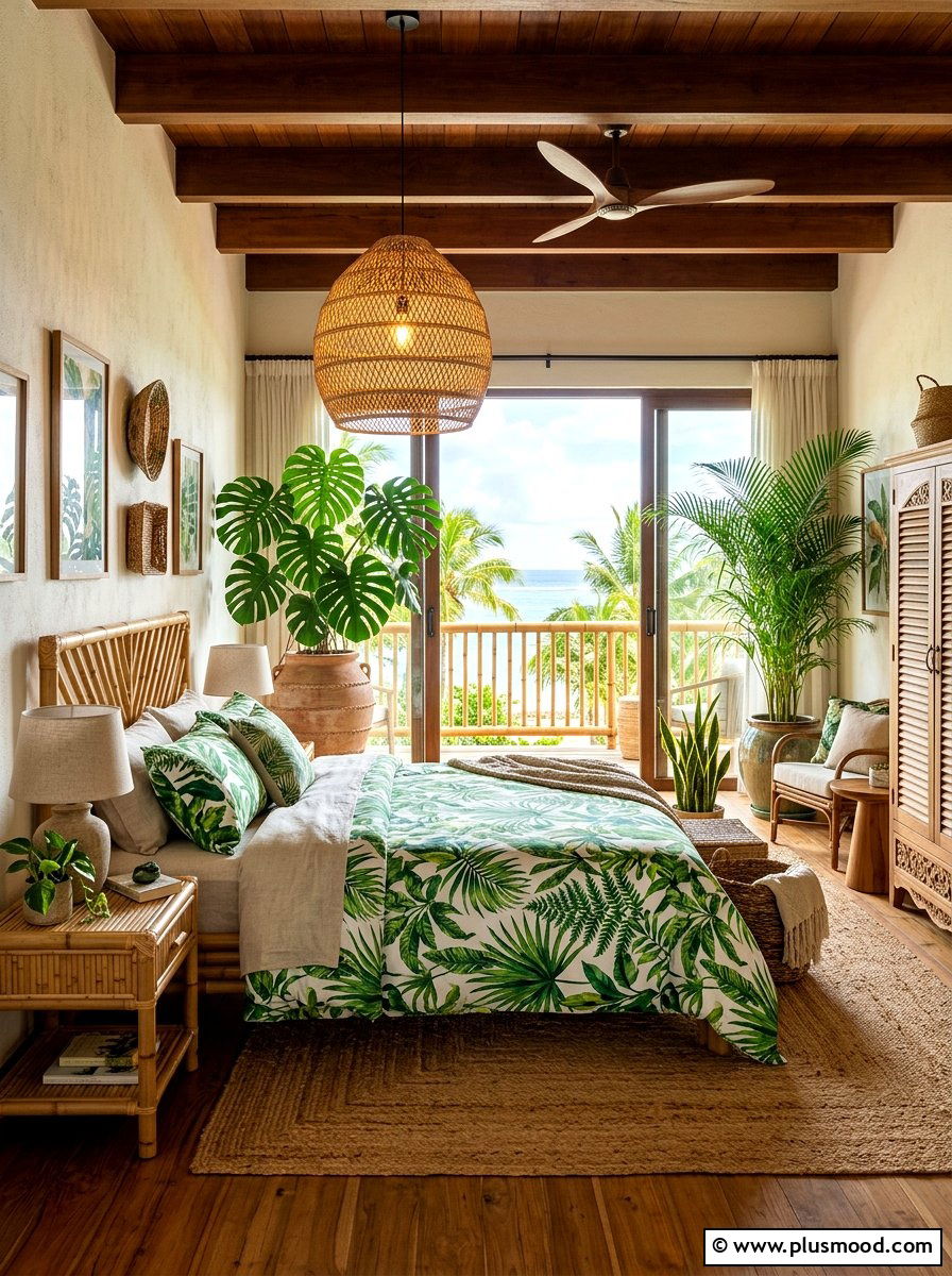 Tropical Bedroom Style - 25 fresh summer decorating ideas