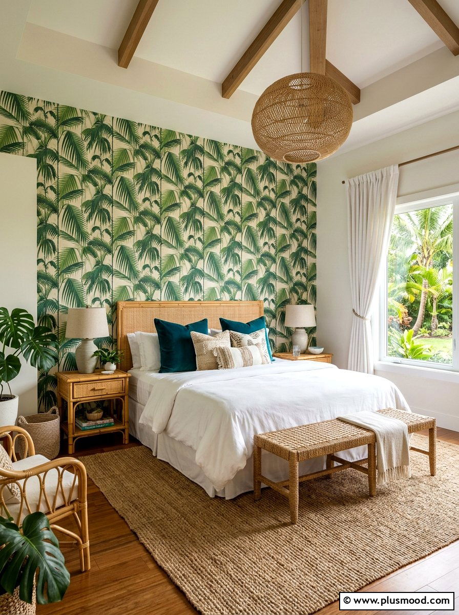 Tropical Bedroom - 25 summer colorful decor ideas