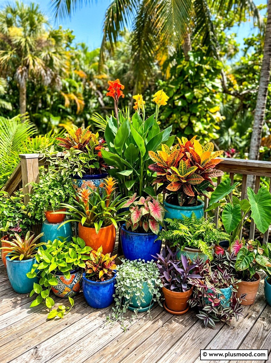 Tropical Container Garden - 25 summer tropical garden ideas