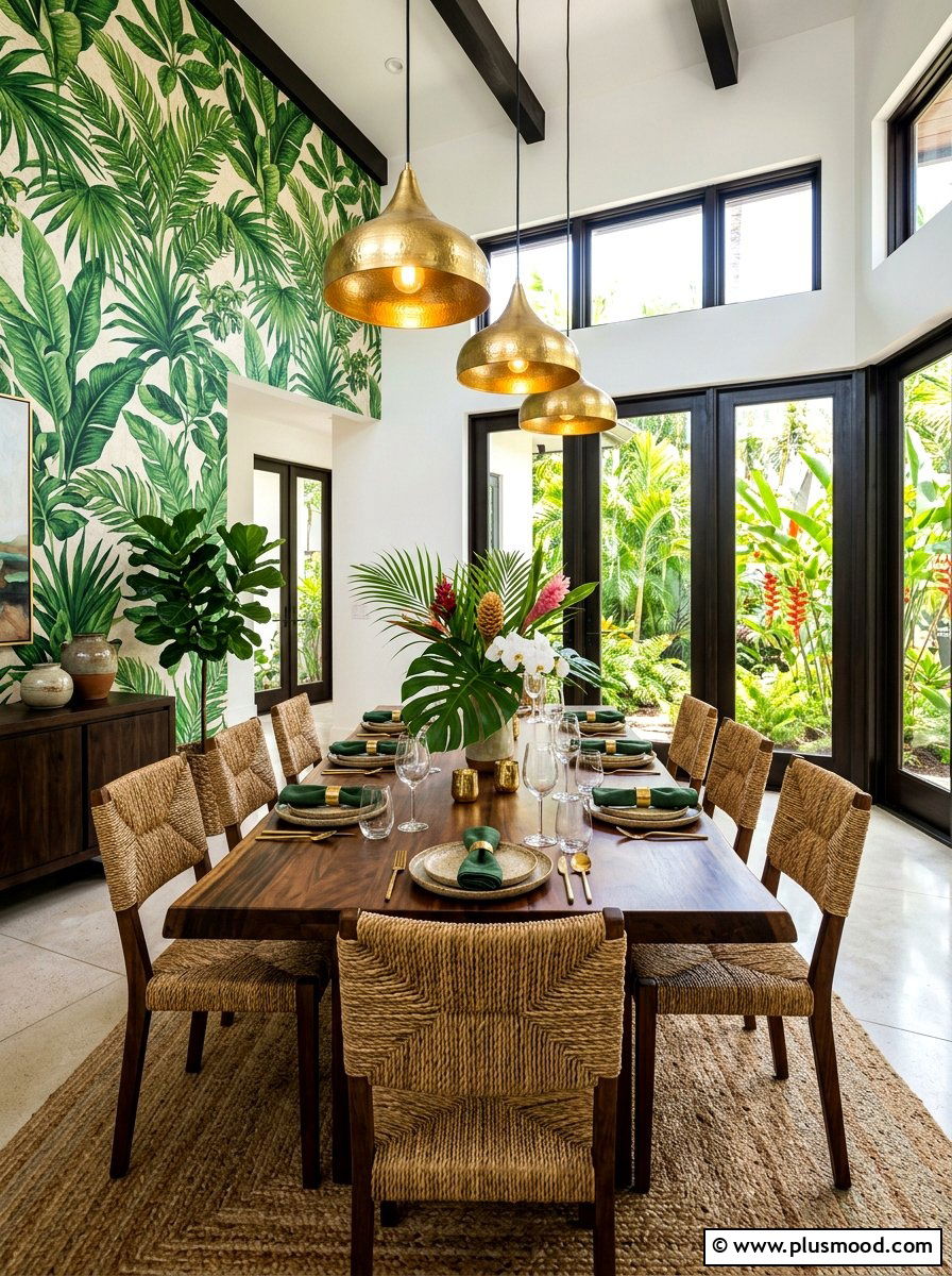 Tropical Dining Room - 25 summer decor ideas for everyday living