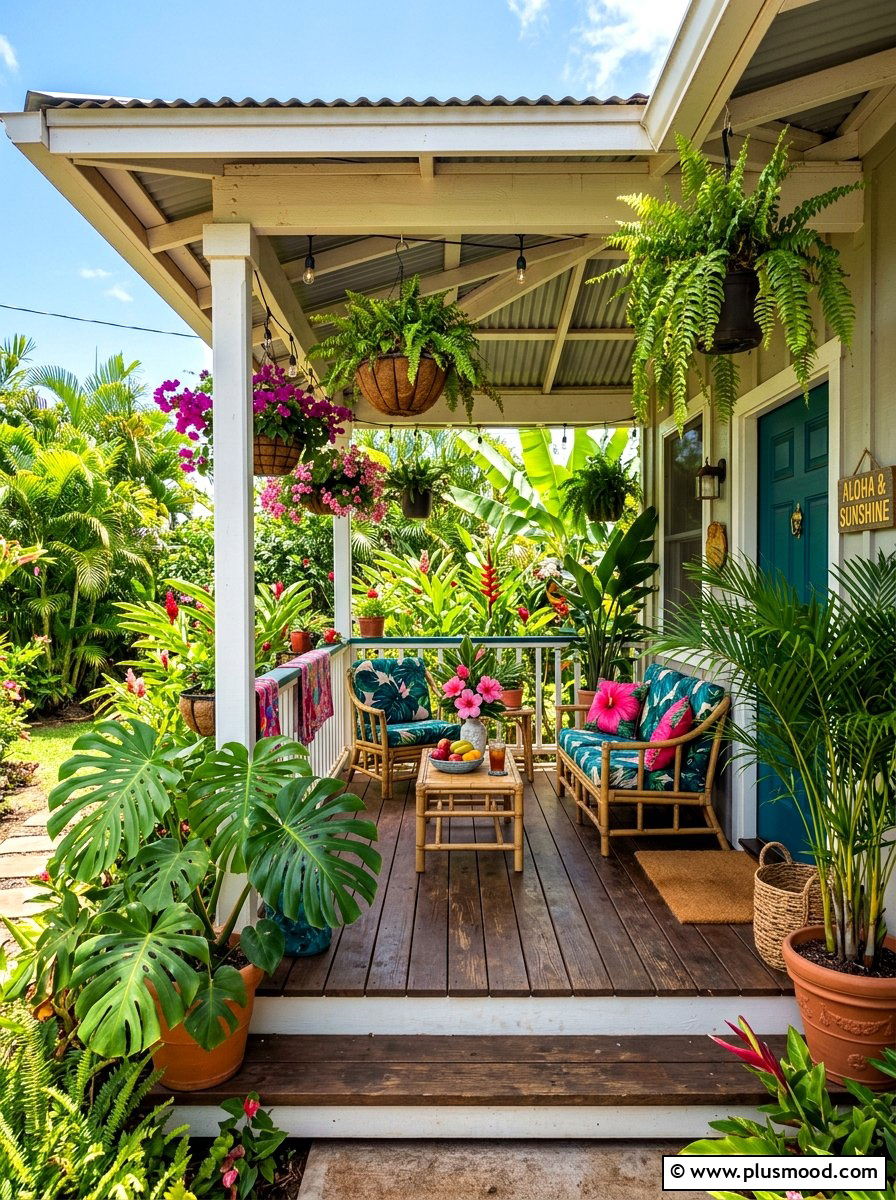 Tropical Front Porch Decoration - 25 summer front porch ideas