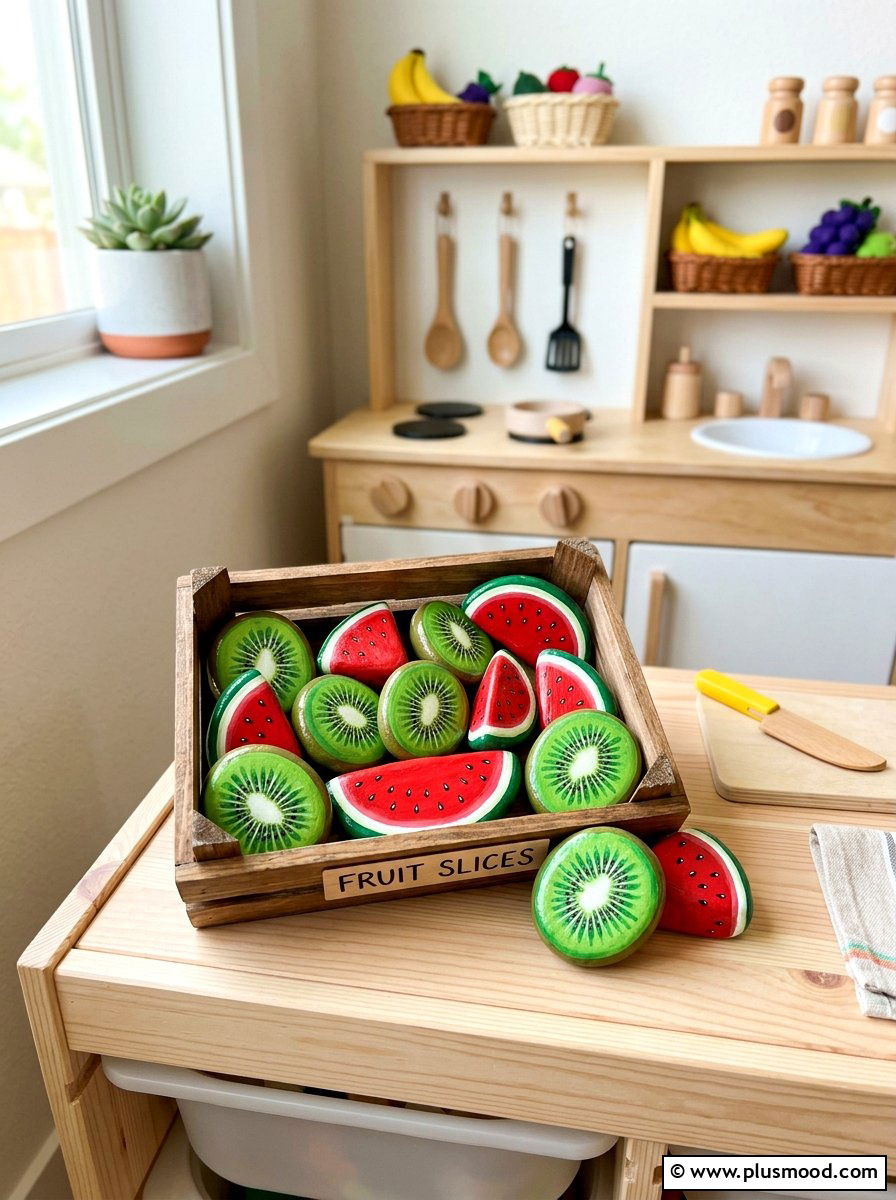 Tropical Fruit Slice Painted Rock Assortment - 25 painted rock ideas for kids birthday gifts