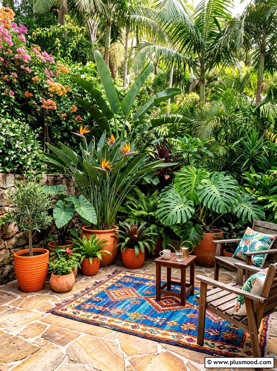 Tropical Garden Plants - 25 summer patio ideas for small backyards