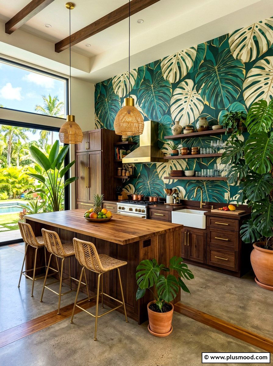 Tropical Kitchen Concept - 25 summer kitchen styling ideas