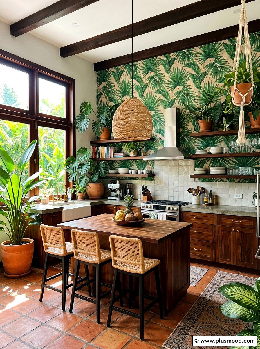 Tropical Kitchen Style - 25 best summer kitchen decor ideas