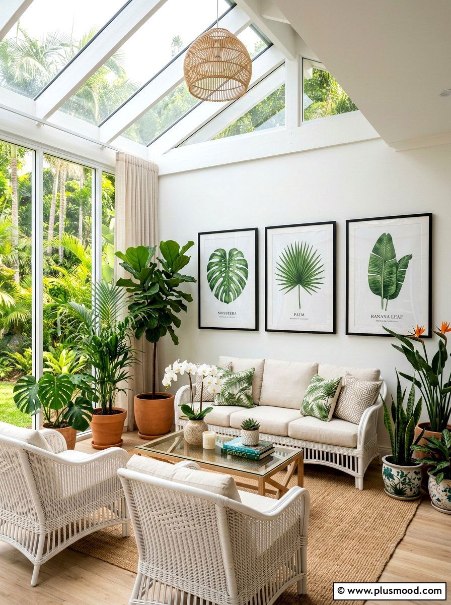 Tropical Leaf Botanical Print - 25 summer wall decor ideas