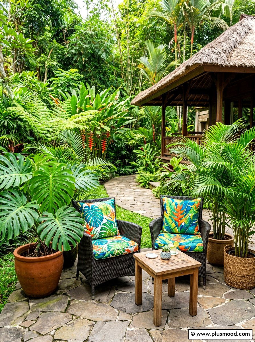 Tropical Leaf Decor - 25 easy summer porch decorating ideas
