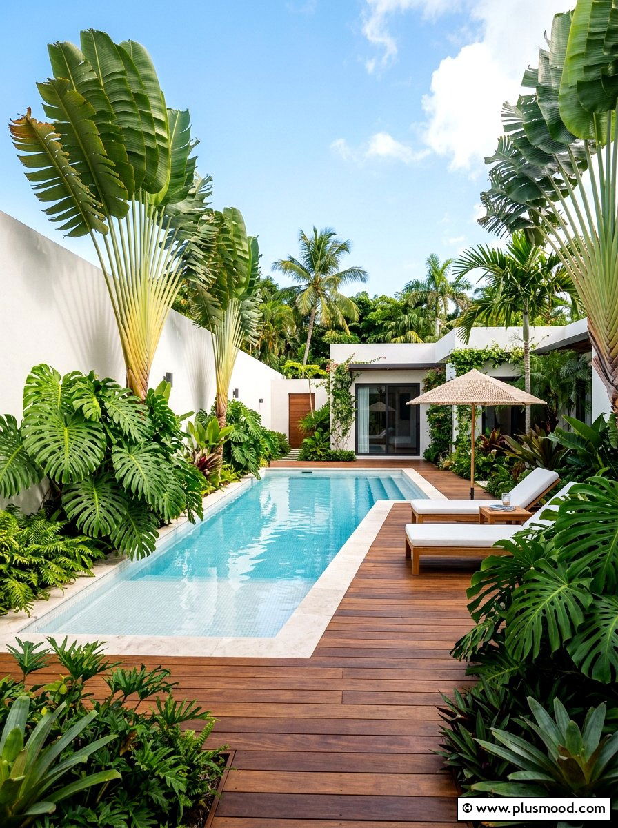 Tropical Modern Pool Landscaping - 25 pool landscaping ideas for contemporary homes