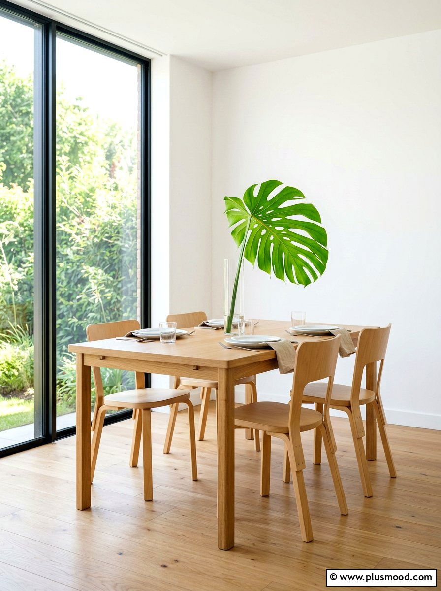 Tropical Monstera Leaf Vase - 25 summer centerpieces for home ideas