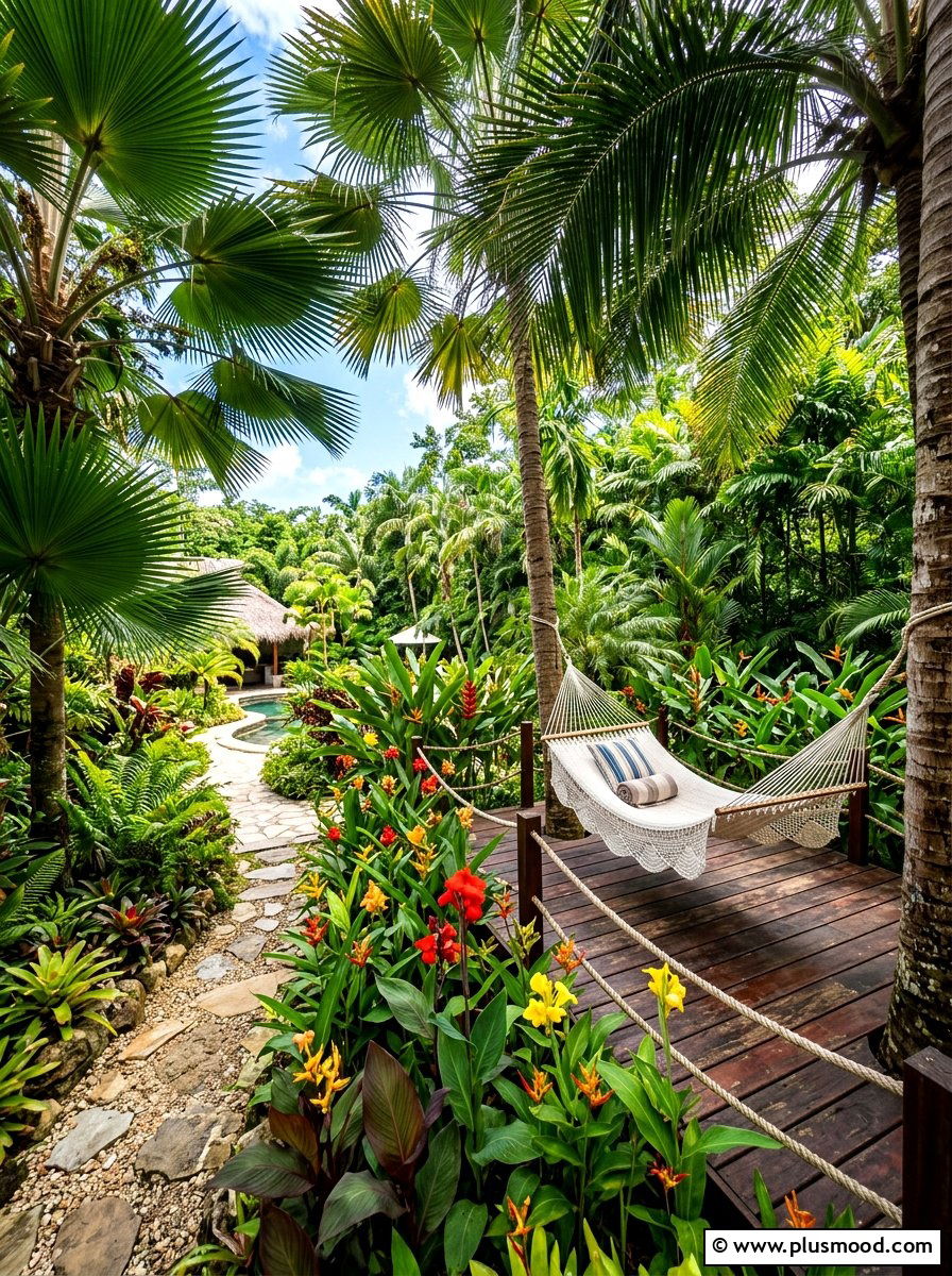 Tropical Oasis Landscape - 25 summer garden layout ideas