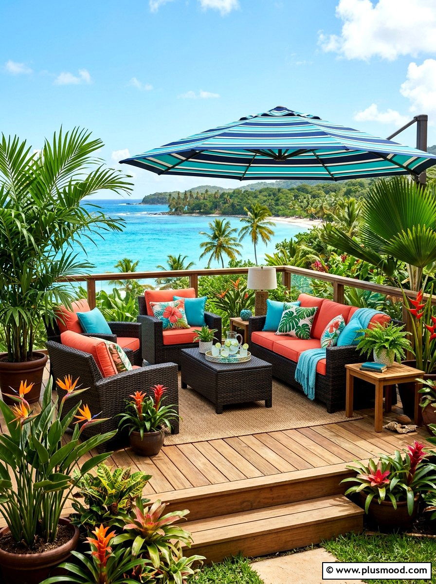 Tropical Paradise Deck - 25 summer patio styling ideas