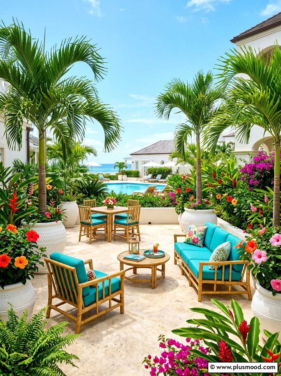 Tropical Patio Decor - 25 easy summer patio decorating ideas