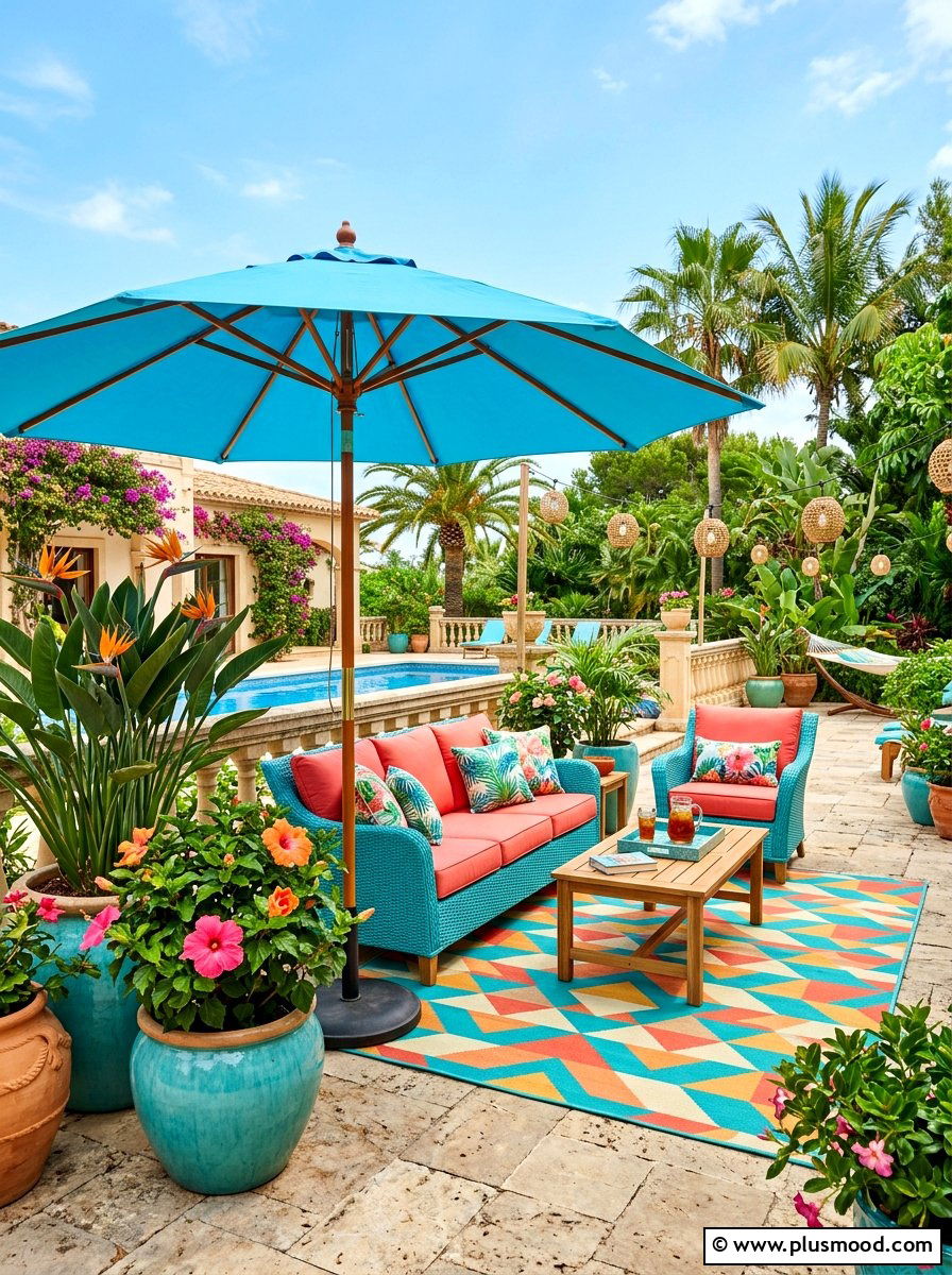 Tropical Patio Space - 25 early summer decor ideas