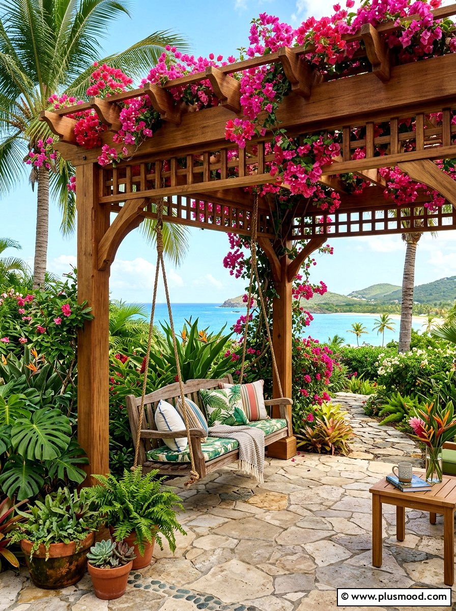 Tropical Pergola Design - 25 summer tropical patio ideas