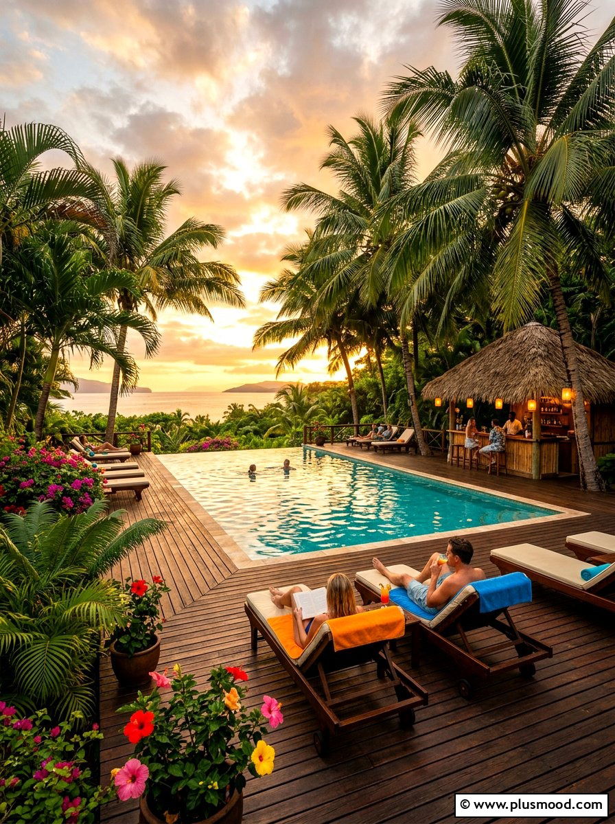 Tropical Pool Deck - 25 summer pool deck ideas
