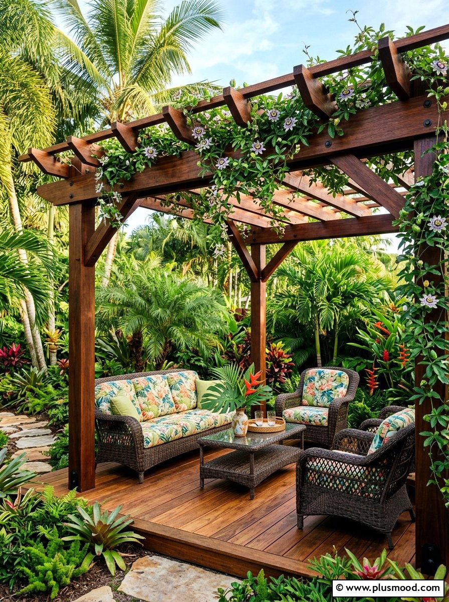 25 Pool Landscaping Ideas With Pergola and Vines to Love