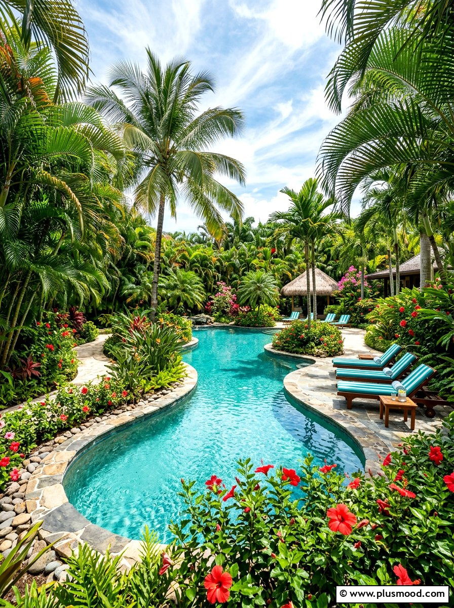 25 Pool Landscaping Ideas With Water Features to Try