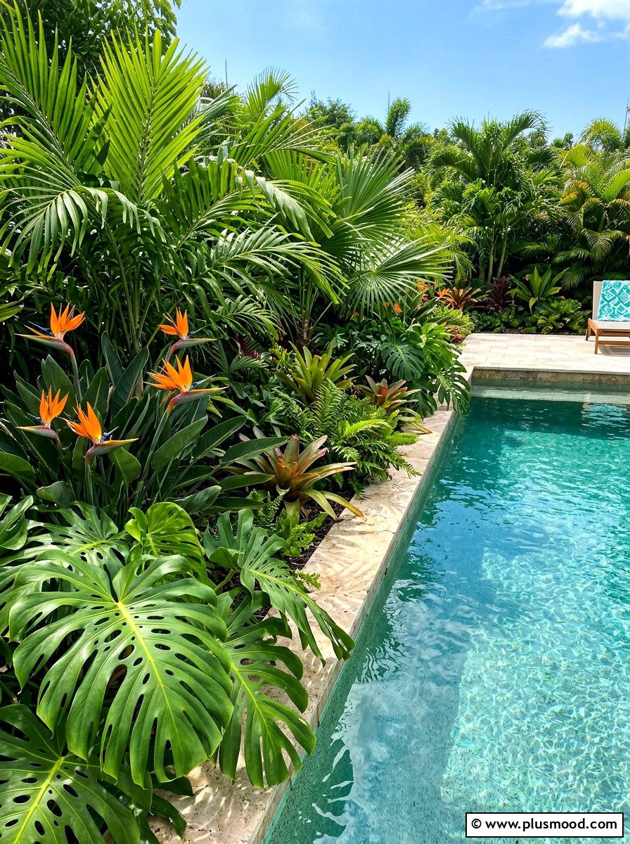 Tropical Pool Plants - 25 summer tropical pool ideas