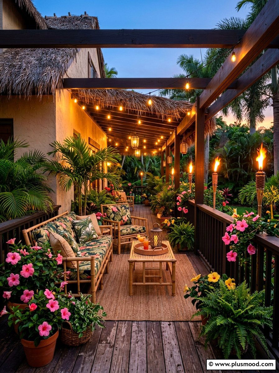 Tropical Porch Decor - 25 summer porch party ideas