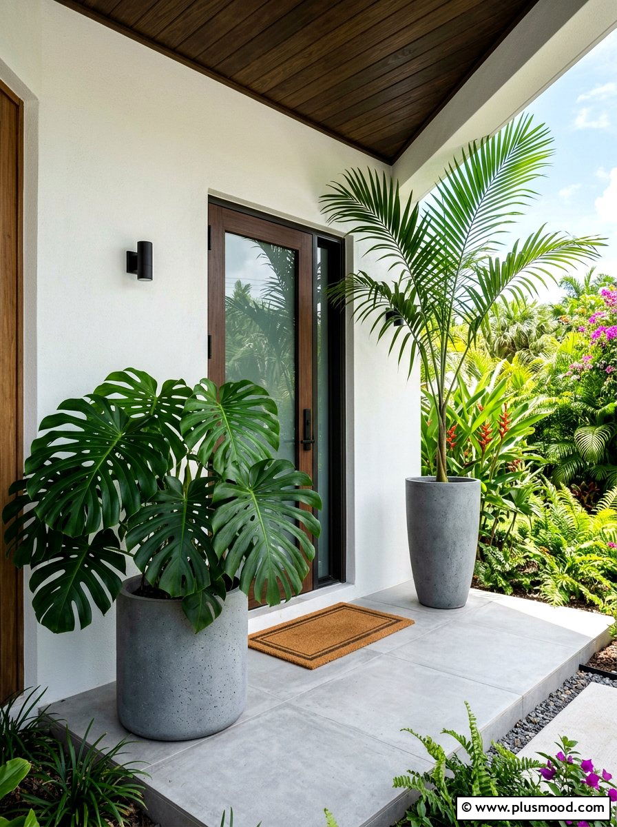 Tropical Porch Plants - 25 summer small front porch ideas