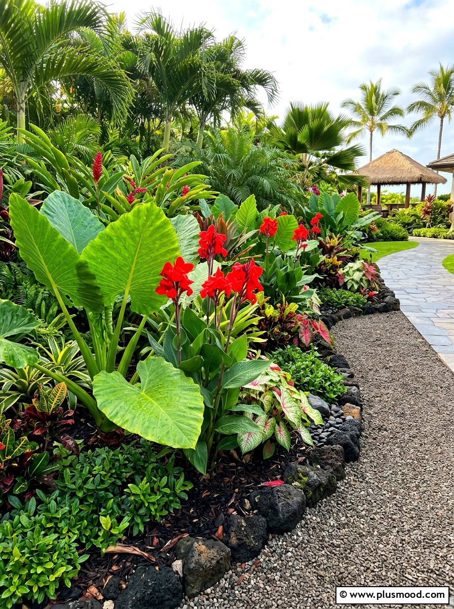 Tropical Summer Flower Bed Border - 25 summer flower bed border ideas