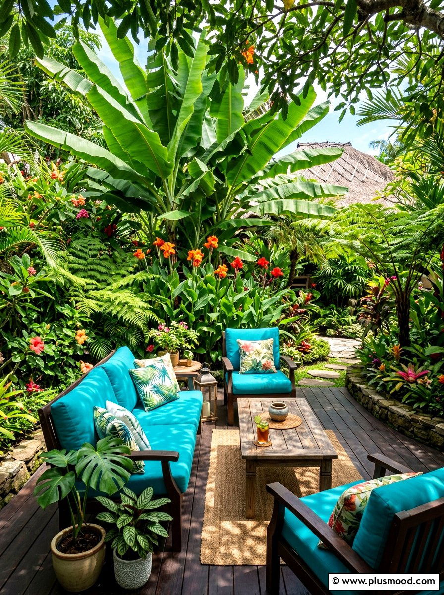 Tropical Summer Garden Patio - 25 beautiful summer garden ideas