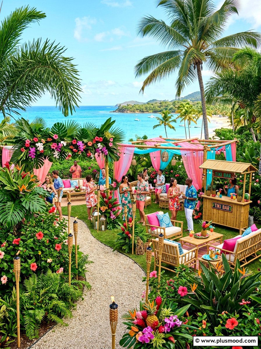 Tropical garden party theme - 25 summer garden party ideas