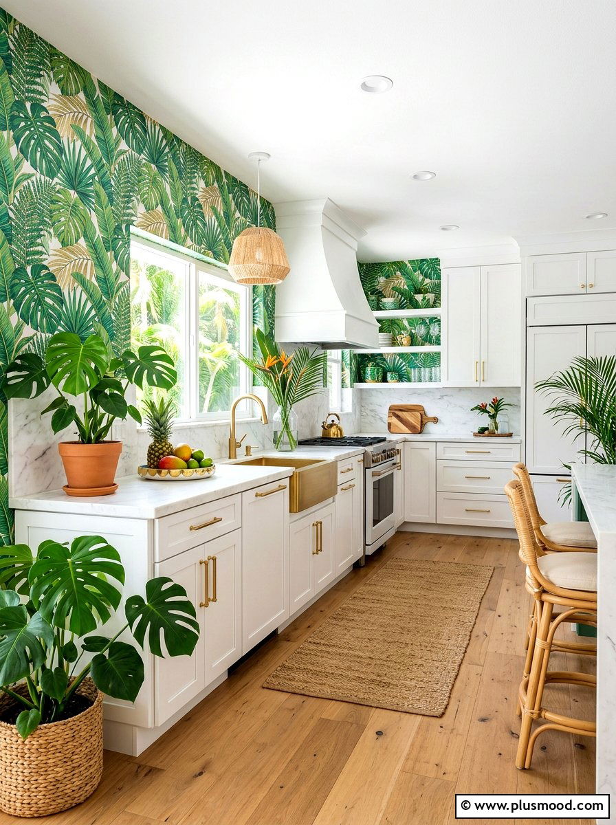 Tropical kitchen theme - 25 summer kitchen decor ideas