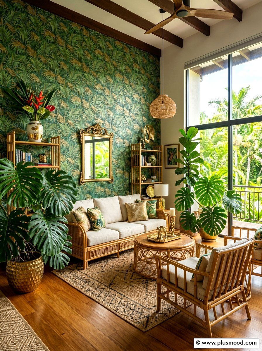 Tropical living room - 25 small summer living room ideas