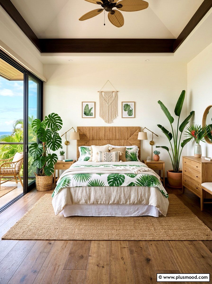 Tropical master bedroom - 25 bright summer decor ideas