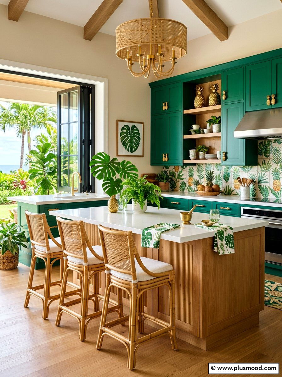 Tropical pineapple kitchen - 25 summer fruit themed kitchen decor ideas