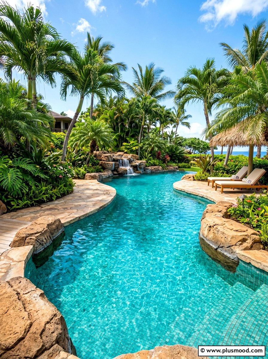 Tropical pool design - 25 summer backyard tropical ideas