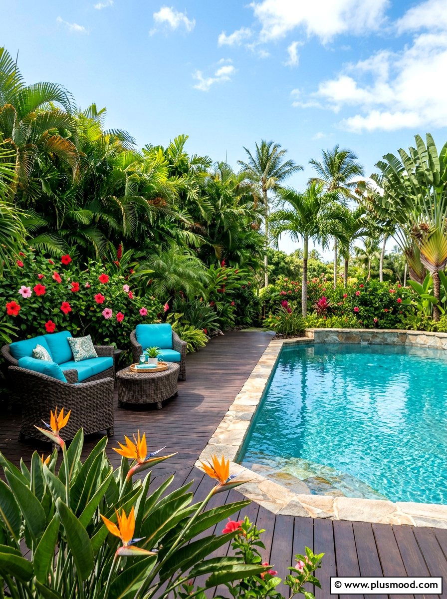 25 Pool Landscaping Ideas With Outdoor Seating to Relax
