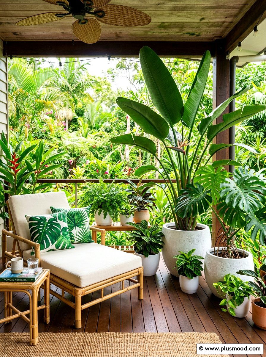 Tropical porch plants - 25 summer porch ideas