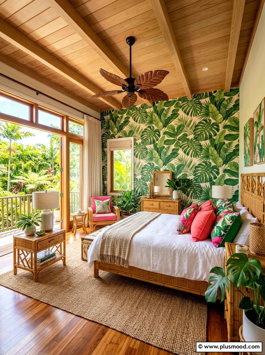 Tropical theme bedroom 1 - 25 summer teen bedroom ideas