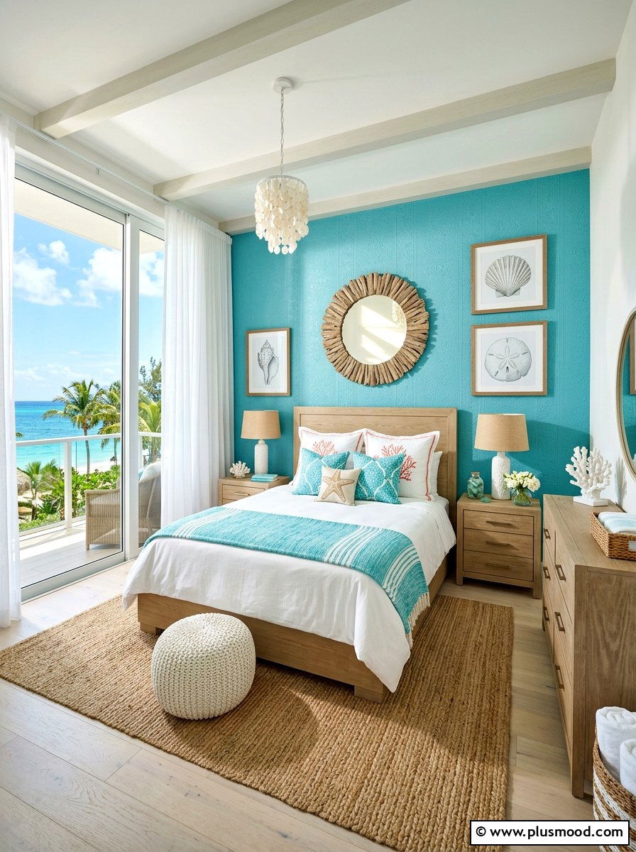 Turquoise Bedroom - 25 summer bedroom color ideas